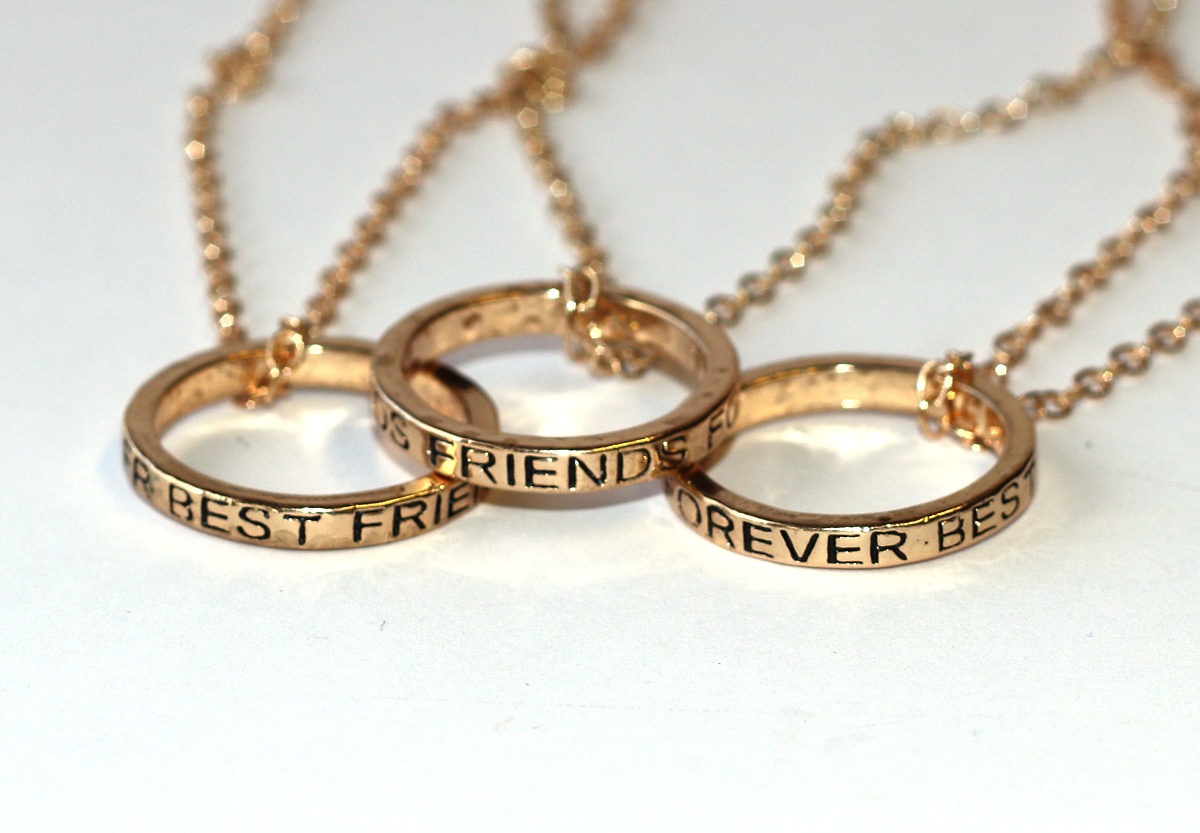 1ks Řetízek do páru pro X osob Fashion Jewerly - Prsteny pro nejlepší kamarády navždy, Přátelství, Best Friends Forever 2953