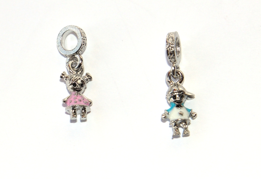 Korálek Fashion Jewerly - Přívěsek Děti, Chlapeček, Holčička, Sourozenci, Rodina, Láska, Children 3107
