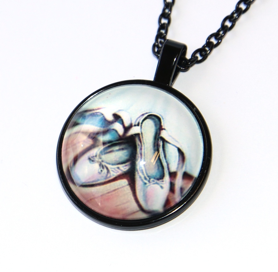 Řetízek Fashion Jewerly - Amulet Baletní střevíce, Balerína, Lehkost a ladnost, Tanec je můj život, Love Dance 3182