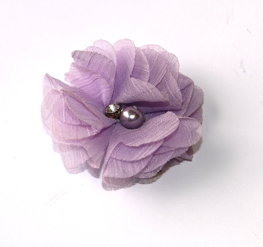 MR Sponka do vlasů s Kytičkou - Květinka s kamínky a korálky pro princeznu i královnu :) 3355