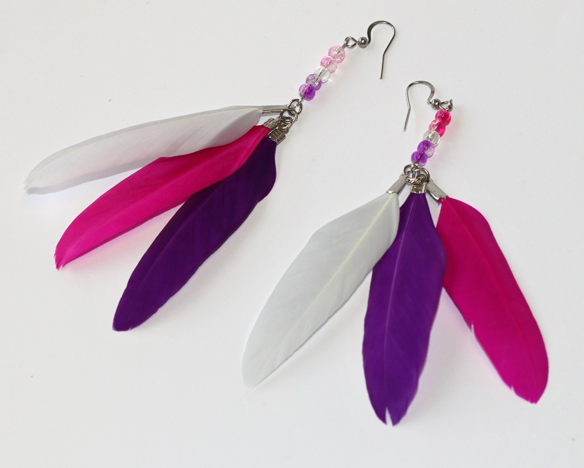 JoyKa Pírkové Naušnice -  Veselá Elegance, Pestrý Život, Husí Příběh, Story of Joy 3719