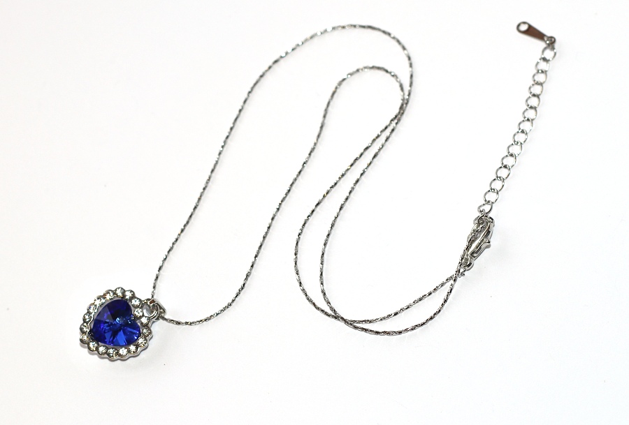 Srdce Oceánu Fashion Jewerly - Modrá barva, Třpytivé Srdce, Výběr Prsten, Náramek, Naušnice, Řetízek nebo Vše? :), Love Titanic 3754