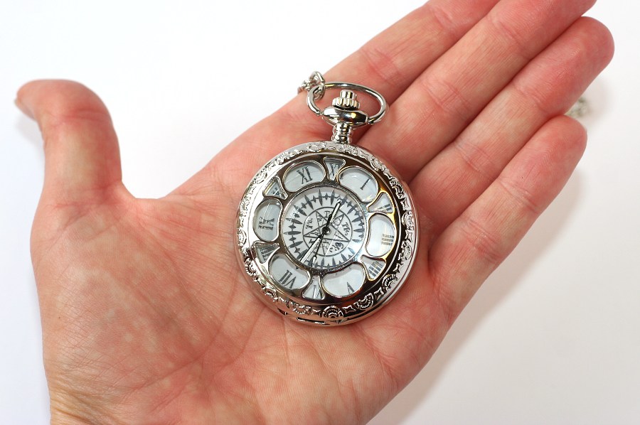 MR kapesní, otevírací hodinky na řetízku - Stříbrný horoskop, Magic Star 1774