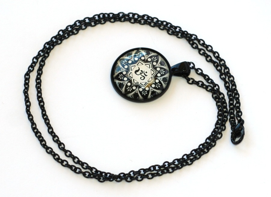 Řetízek Fashion Jewerly - Amulet Óm, Mandala, Yoga, Meditace, Namaste 1923