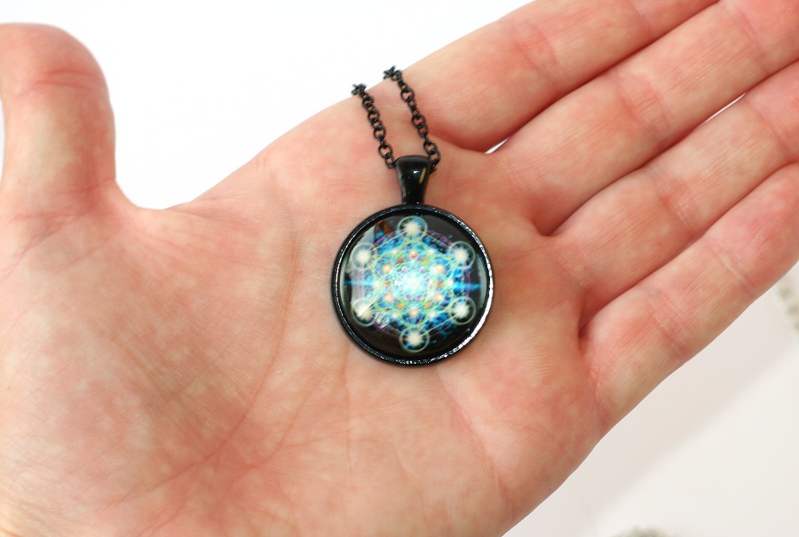 Řetízek Fashion Jewerly - Amulet Mandala, posvátná geometrie, Yoga, Namaste 1934