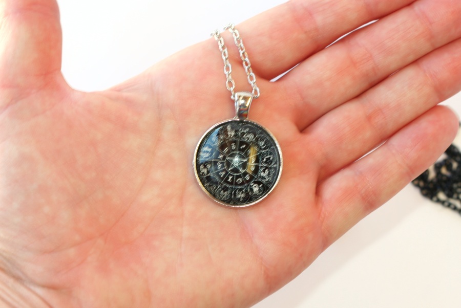 Řetízek Fashion Jewerly - Amulet 12 znamení zvěrokruhu, Pentagram 2056
