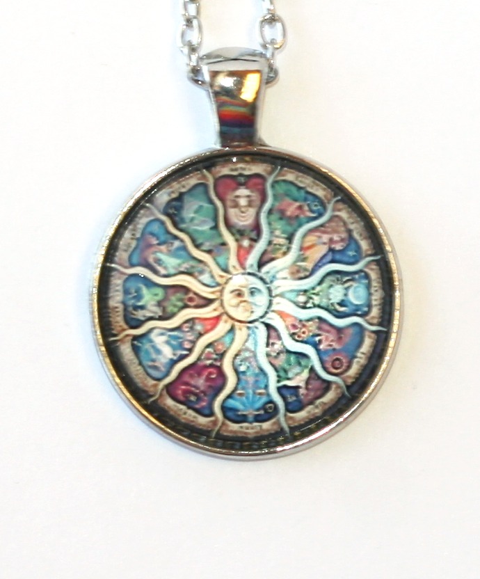 Řetízek Fashion Jewerly - Amulet 12 znamení zvěrokruhu, Slunce, Měsíc 2058