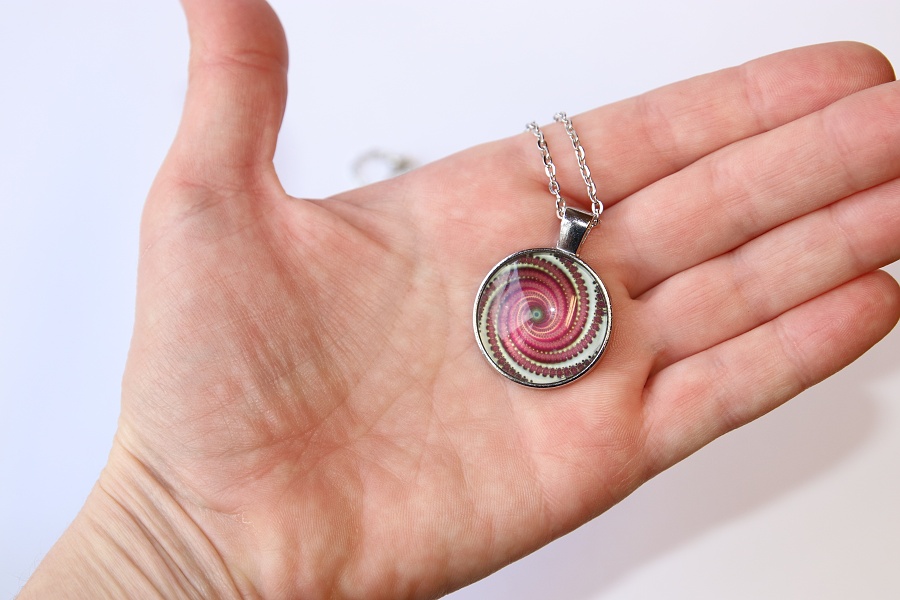 Řetízek Fashion Jewerly - Amulet Galaxie Nebula, Nekonečnost Vesmíru, Fibonacci, Spirála, Vortex 3187