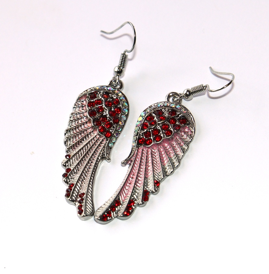 Náušnice Fashion Jewerly - Andělská křídla, Třpytivá kráska, Pírko, S dobrým srdcem 3368