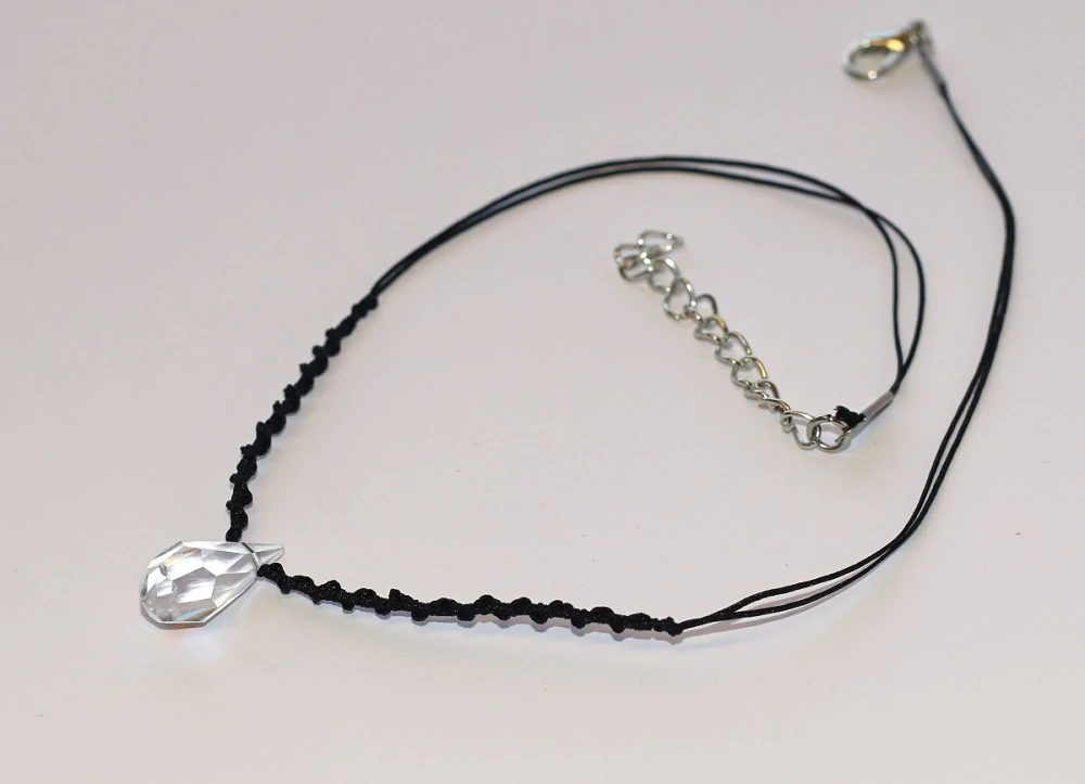 JoyKa Náhrdelník Drhaný - Choker se skleněným Křišťálem, Dvě velikosti, Můj Nejoblíbenější, Be The Best of Yourself 3671