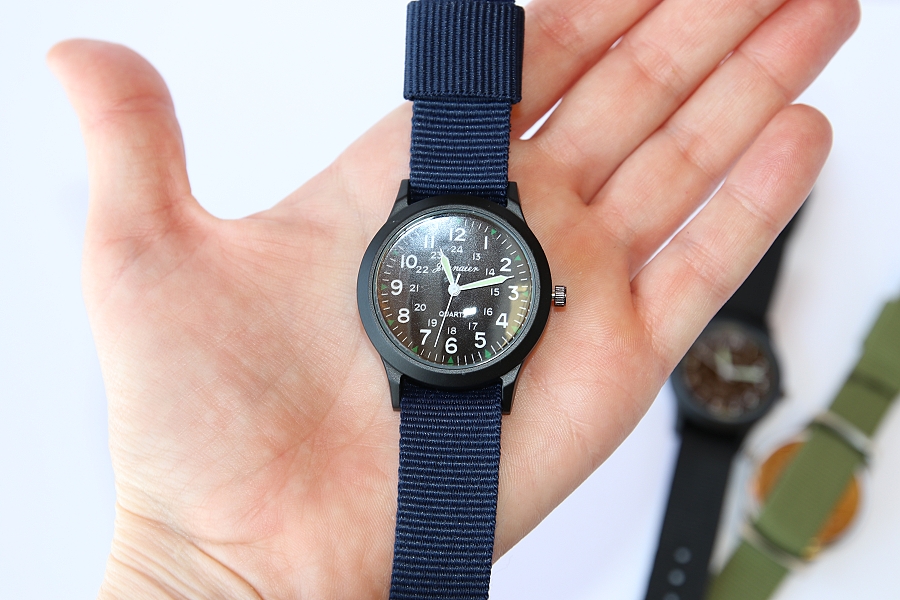 Dětské a universální hodinky Fashion Jewerly - Sportovní chlapecké, Military, Ručičky svítí ve tmě 2734