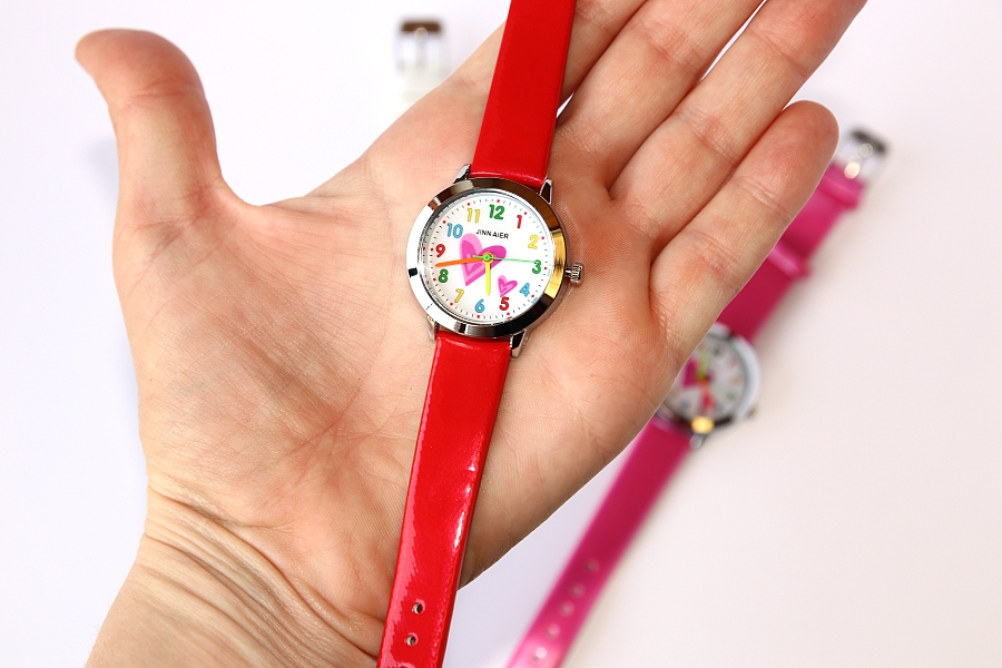 Dětské, dívčí hodinky Fashion Jewerly - Srdce pro princeznu, barevná čísla, moderní dívka 2795